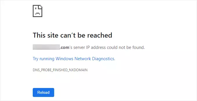 خطای DNS_PROBE_FINISHED_NXDOMAIN