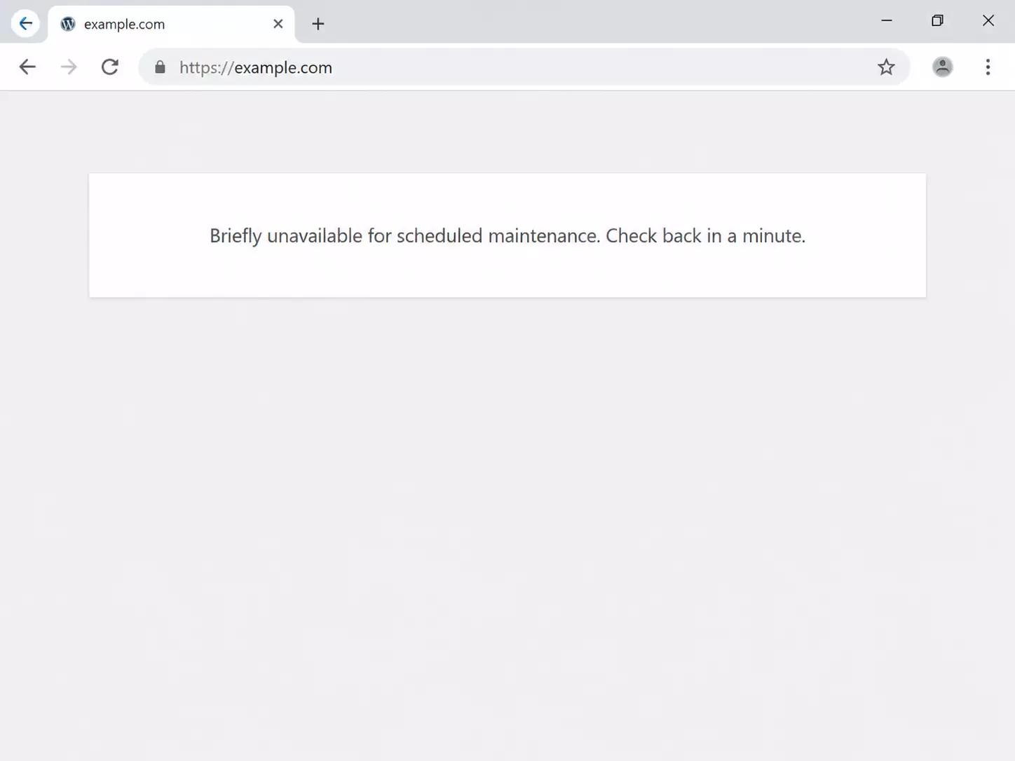 Maintenance Mode
